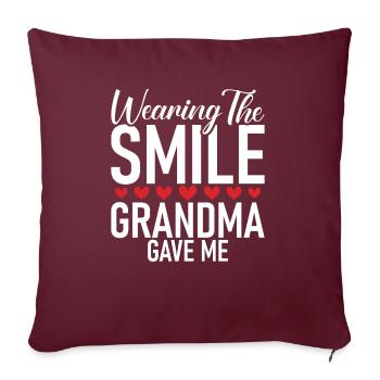 Granddaughter Gifts - Sofa pillowcase 17,3'' x 17,3'' (45 x 45 cm) - burgundy - Front