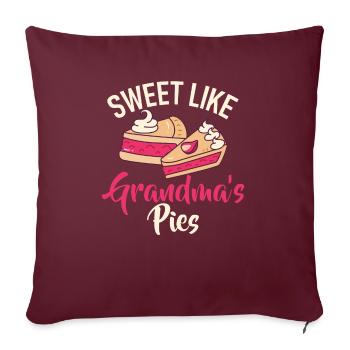 Granddaughter Gifts - Sofa pillowcase 17,3'' x 17,3'' (45 x 45 cm) - burgundy - Front