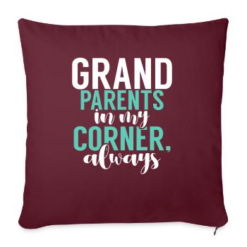 Granddaughter Gifts - Sofa pillowcase 17,3'' x 17,3'' (45 x 45 cm) - burgundy - Front