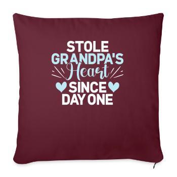 Cadeaux de petite-fille - Housse de coussin décorative 45 x 45 cm - bordeaux - Devant
