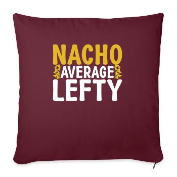 Cadeaux pour gauchers - Housse de coussin décorative 45 x 45 cm - bordeaux - Devant