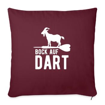 Fléchettes drôles et cadeaux de fléchettes pour les joueurs de fléchettes - Housse de coussin décorative 45 x 45 cm - bordeaux - Devant