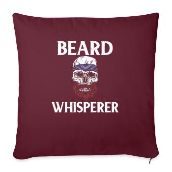 Giftidea Beard Men - Sofakissenbezug 45 x 45 cm - Burgunderrot - Vorne