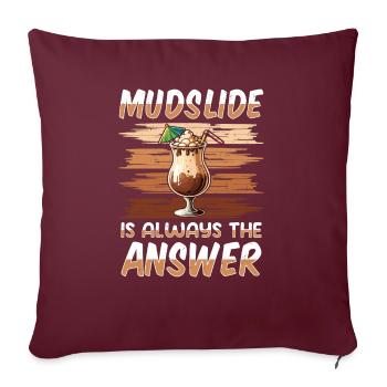 Cocktail de coulée de boue - Housse de coussin décorative 45 x 45 cm - bordeaux - Devant