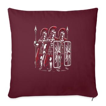 Légionnaires romains Rome antique Empire romain - Housse de coussin décorative 45 x 45 cm - bordeaux - Devant