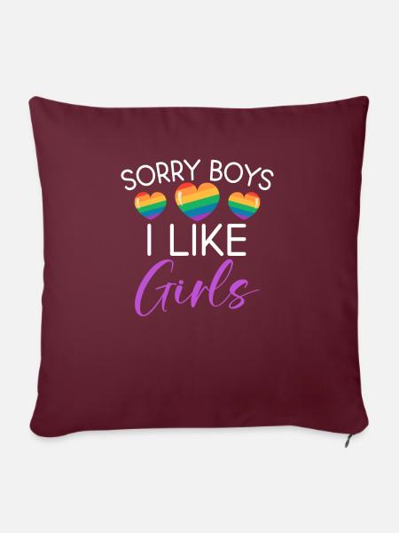 Lesbian Gifts - Sofakissenbezug 45 x 45 cm - Burgunderrot