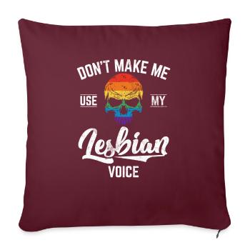 Lesbian Gifts - Sofakissenbezug 45 x 45 cm - Burgunderrot - Vorne