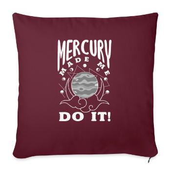 Planètes rétrogrades Mercure rétrograde - Housse de coussin décorative 45 x 45 cm - bordeaux - Devant