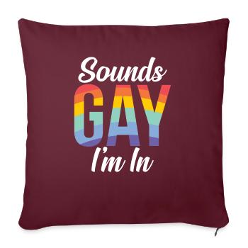 Gay Gifts - Sofakissenbezug 45 x 45 cm - Burgunderrot - Vorne