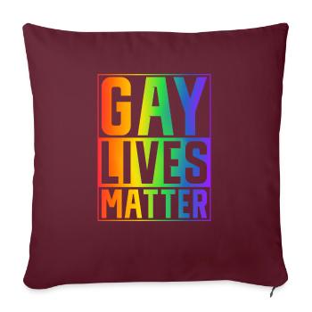 Gay Gifts - Sofakissenbezug 45 x 45 cm - Burgunderrot - Vorne