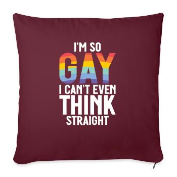 Gay Gifts - Sofakissenbezug 45 x 45 cm - Burgunderrot - Vorne