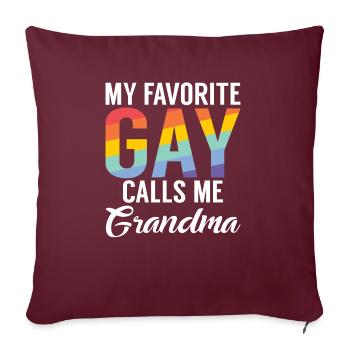 Gay Gifts - Sofakissenbezug 45 x 45 cm - Burgunderrot - Vorne