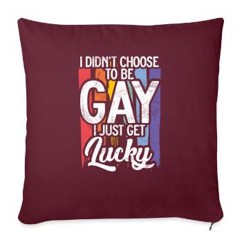Gay Gifts - Sofakissenbezug 45 x 45 cm - Burgunderrot - Vorne