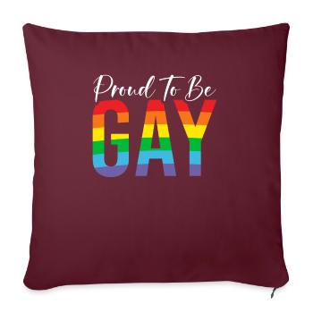 Gay Gifts - Sofakissenbezug 45 x 45 cm - Burgunderrot - Vorne