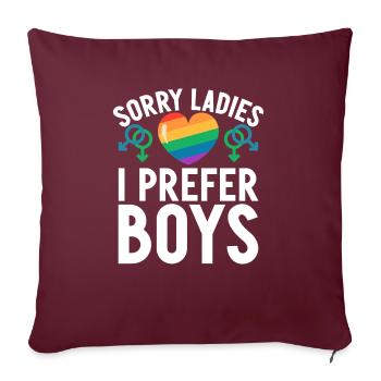 Gay Gifts - Sofakissenbezug 45 x 45 cm - Burgunderrot - Vorne