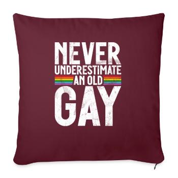 Gay Gifts - Sofakissenbezug 45 x 45 cm - Burgunderrot - Vorne