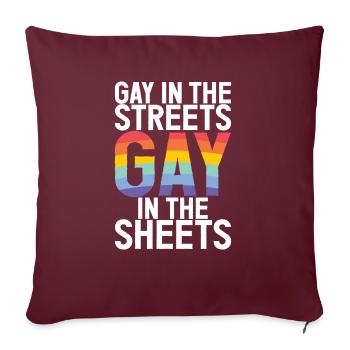Gay Gifts - Sofakissenbezug 45 x 45 cm - Burgunderrot - Vorne