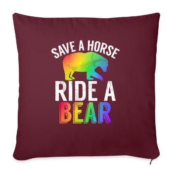 Gay Gifts - Sofakissenbezug 45 x 45 cm - Burgunderrot - Vorne