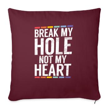 Gay Gifts - Sofakissenbezug 45 x 45 cm - Burgunderrot - Vorne
