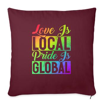 Gay Gifts - Sofakissenbezug 45 x 45 cm - Burgunderrot - Vorne