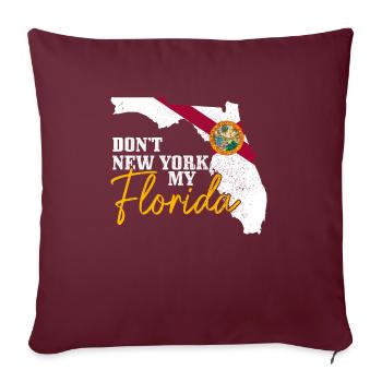 Florida Souvenir USA Amerika - Sofakissenbezug 45 x 45 cm - Burgunderrot - Vorne