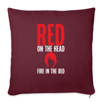 Redhead Gifts - Sofa pillowcase 17,3'' x 17,3'' (45 x 45 cm) - burgundy - Front