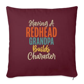 Redhead Gifts - Sofa pillowcase 17,3'' x 17,3'' (45 x 45 cm) - burgundy - Front