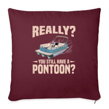Capitaine Tritoon - Housse de coussin décorative 45 x 45 cm - bordeaux - Devant