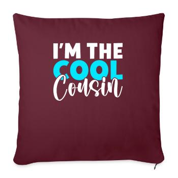 Cousin Gifts - Sofa pillowcase 17,3'' x 17,3'' (45 x 45 cm) - burgundy - Front