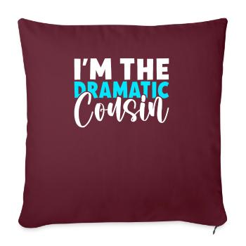 Cousin Gifts - Sofa pillowcase 17,3'' x 17,3'' (45 x 45 cm) - burgundy - Front