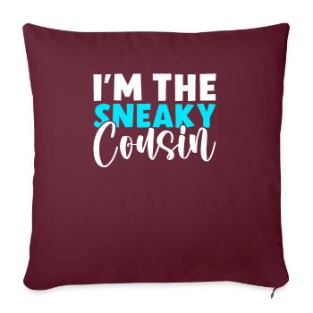 Cousin Gifts - Sofa pillowcase 17,3'' x 17,3'' (45 x 45 cm) - burgundy - Front