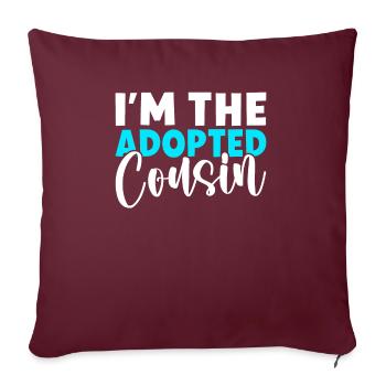 Cousin Gifts - Sofa pillowcase 17,3'' x 17,3'' (45 x 45 cm) - burgundy - Front