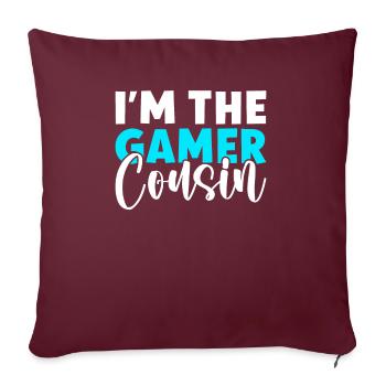 Cousin Gifts - Sofa pillowcase 17,3'' x 17,3'' (45 x 45 cm) - burgundy - Front