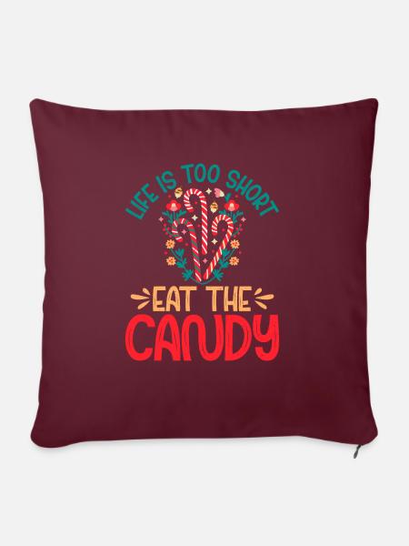 Candy Gift - Sofakissenbezug 45 x 45 cm - Burgunderrot