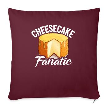 Cheesecake Gift - Sofa pillowcase 17,3'' x 17,3'' (45 x 45 cm) - burgundy - Front