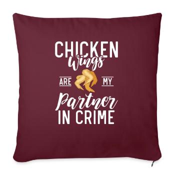 Chicken Wings Gifts - Sofa pillowcase 17,3'' x 17,3'' (45 x 45 cm) - burgundy - Front