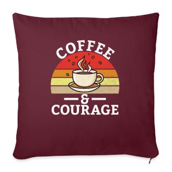 Coffee Gifts - Sofakissenbezug 45 x 45 cm - Burgunderrot - Vorne