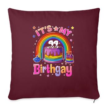 Es Ist Mein Birthgay Birth-gay Lgbt Gay - Sofakissenbezug 45 x 45 cm - Burgunderrot - Vorne
