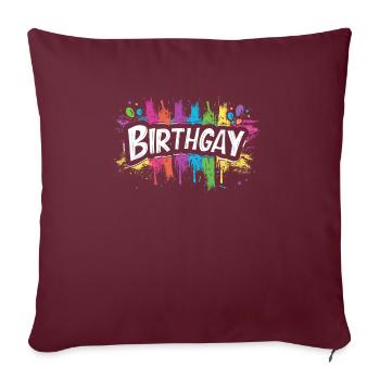 Es Ist Mein Birthgay Birth-gay Lgbt Gay - Sofakissenbezug 45 x 45 cm - Burgunderrot - Vorne