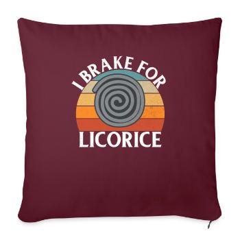 Licorice Gifts - Sofa pillowcase 17,3'' x 17,3'' (45 x 45 cm) - burgundy - Front