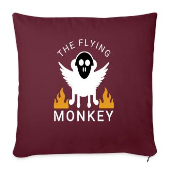 The flying monkey - Sofakissenbezug 45 x 45 cm - Burgunderrot - Vorne