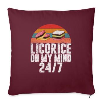 Licorice Gifts - Sofa pillowcase 17,3'' x 17,3'' (45 x 45 cm) - burgundy - Front