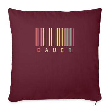 Classic Retro-Style Red and Green Stripes Festive - Sofakissenbezug 45 x 45 cm - Burgunderrot - Vorne