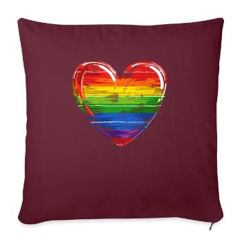 Geburtstag Birthgay Birth-gay Lgbt Gay - Sofakissenbezug 45 x 45 cm - Burgunderrot - Vorne