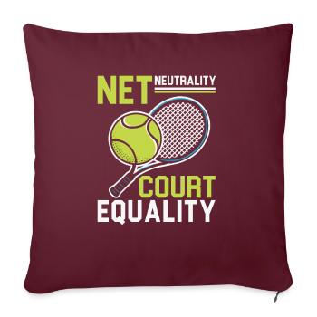 Arbitre de tennis Ref Jeu de sport Arbitre officiel - Housse de coussin décorative 45 x 45 cm - bordeaux - Devant