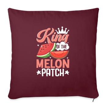 Melon Poison - Housse de coussin décorative 45 x 45 cm - bordeaux - Devant