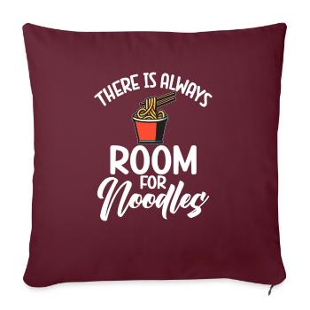 Noodle Lover Gifts - Sofa pillowcase 17,3'' x 17,3'' (45 x 45 cm) - burgundy - Front