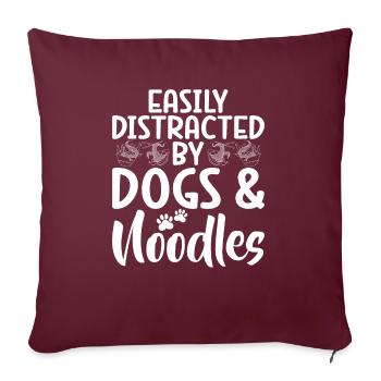 Noodle Lover Gifts - Sofa pillowcase 17,3'' x 17,3'' (45 x 45 cm) - burgundy - Front