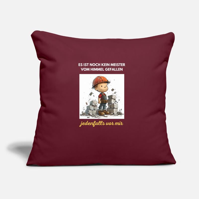 Bricklayer Journeyman Builder Training Profession Apprentice Sofa pillowcase 17,3'' x 17,3'' (45 x 45 cm)