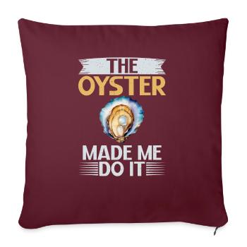 Oyster Gifts - Sofakissenbezug 45 x 45 cm - Burgunderrot - Vorne